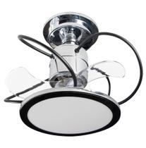 Ventilador De Teto Treviso Cromado Confort Led 3000K Bivolt