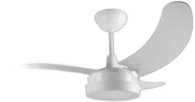 Ventilador De Teto Tron 3 V Buzios Max Led 3 Pás Branco 127V