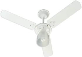 Ventilador de Teto Tron Marbela com 3 Velocidades, Lustre e Função Exaustão Branco