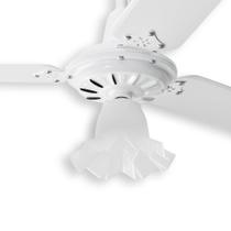 Ventilador de Teto Tulipa Branco Loren Sid com Controle Remoto