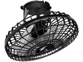 Ventilador de Teto Turbo Orbital 360 Loren Sid 50 CM Preto Bivolt
