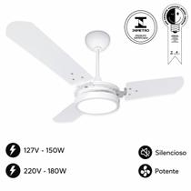 Ventilador de Teto Valen com Led 18W Branco Frio Ventex Branco/Branco 110V Ventilador de Teto Valen com Led 18W Branco Frio Ventex Branco/Branco 110V
