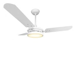 Ventilador de teto valen com led 18w motor grande ventex