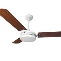 Ventilador de Teto Valen LED 18w Branco Pás Mogno Ventex Ventilador de Teto Valen LED 18w Branco Pás Mogno Ventex