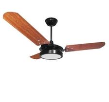 Ventilador de Teto Valen LED 18w Preto Pás Mogno Ventex