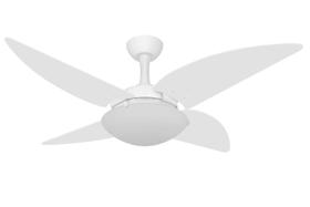 Ventilador de Teto Ventax Uno 4 Pás Branco Luxo Moderno 110V