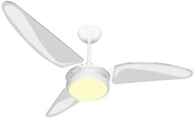 ventilador de teto ventex aura led branco