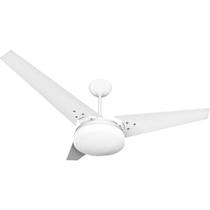 Ventilador de Teto Ventex Jurerê 3 Pás MDF com Lustre de Vidro Leitoso para 2 Lâmpadas LED
