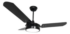Ventilador de teto Ventex Valen LED com 3 pás de MDF preto estrutura preto 1.1m de diâmetro Ventilador de teto Ventex Valen LED com 3 pás de MDF preto estrutura preto 1.1m de diâmetro