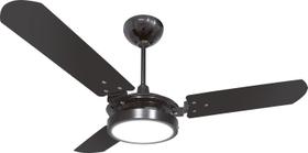 Ventilador De Teto Ventex Valen Led Preto Com 3 Pás De Mdf, 1.1 m De Diâmetro 220 v