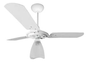 Ventilador de teto Ventex Yris com 3 pás de Mdf branco estrutura branco