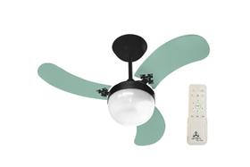 Ventilador de Teto Venti-Delta Inverter Preto Ultra Colors Verde Bivolt + Controle Ventilador de Teto Venti-Delta Inverter Preto Ultra Colors Verde Bivolt + Controle