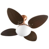 Ventilador De Teto Venti-Delta Jet 4 Pás Marrom/Cobre