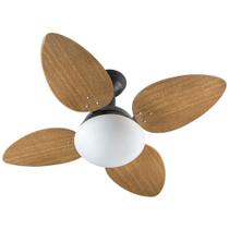 Ventilador De Teto Venti-Delta Jet 4 Pás Mogno/Preto