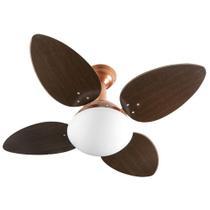 Ventilador De Teto Venti-Delta Jet Cobre Com 4 Pás Marrom Linha Decoratica 110V Ventilador De Teto Venti-Delta Jet Cobre Com 4 Pás Marrom Linha Decoratica 110V