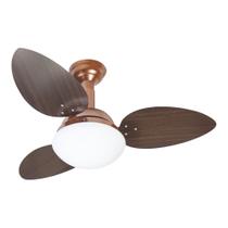 Ventilador de Teto Venti Delta Jet Cor da Estrutura em Cobre e com 3 Pás na Cor Tabaco 220v Ventilador de Teto Venti Delta Jet Cor da Estrutura em Cobre e com 3 Pás na Cor Tabaco 220v