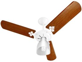 Ventilador de Teto Venti-Delta New Branco 03 Pás Mogno 220v