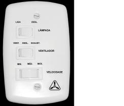 Ventilador de Teto Venti-Delta New Cristal Light com Luste e 3 Ventilador de Teto Venti-Delta New Cristal Light com Luste e 3