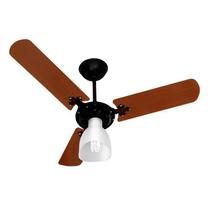 Ventilador de Teto Venti-Delta New Delta Light com 3 Pás Mogno / Preto Ventilador de Teto Venti-Delta New Delta Light com 3 Pás Mogno / Preto