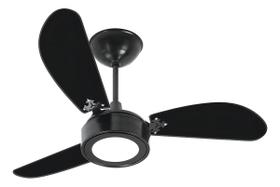 Ventilador De Teto Venti-delta New Light Led 6500k Pto Cor da estrutura Preto Cor das pás Preto
