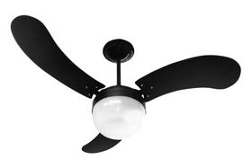 Ventilador De Teto Venti-Delta New Montana 3 Pás Laqueado Preto