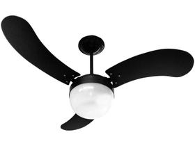 Ventilador De Teto Venti-Delta New Montana 3 Pás Laqueado Preto