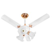 Ventilador De Teto Venti-delta New Zeta Branco Com Cobre 3 Pás Laqueada Branco 220v Ventilador De Teto Venti-delta New Zeta Branco Com Cobre 3 Pás Laqueada Branco 220v