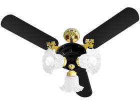 Ventilador de Teto Venti Delta New Zeta Preto 127v Ventilador de Teto Venti Delta New Zeta Preto 127v