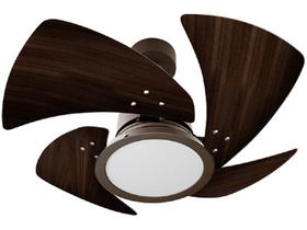 Ventilador De Teto Venti-Delta Tornado Led 4 Pás Marrom 6000K Luz Branca