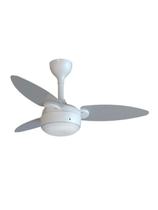 Ventilador De Teto Ventisol Elluz Inverter Controle Remoto Branco Com Cinza Bivolt