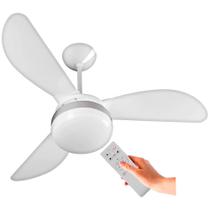 Ventilador de Teto Ventisol Fênix Branco / Silver Inverter com Controle Remoto - Bivolt