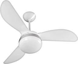 Ventilador de Teto Ventisol Fênix Branco / Silver Inverter Controle Remoto, 02 Lâmpadas Led Inclusas - Bivolt