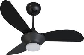 Ventilador de Teto Ventisol Mistral 3 PÁS Preto Bivolt