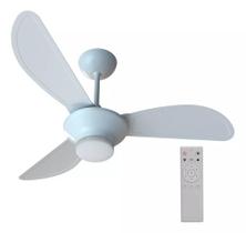 Ventilador De Teto Ventisol Mistral Led Bivolt 3 Pás Cinza/Branco
