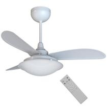 Ventilador de Teto Ventisol Sunny Inverter com Controle 6 Velocidades 3 Pás Tecnologia Ecoblend Branco Bivolt