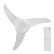 Ventilador De Teto Ventisol Vórtice 3 Pás Controle Remoto LED Silencioso Inverter Bivolt 30W Branco