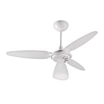 Ventilador de Teto Ventisol Wind Light 3 Pás com Lustre Branco