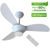 Ventilador de Teto Ventisol Wind Plus Inverter Branco Controle Remoto Led Integrada 18w - Bivolt