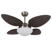 Ventilador De Teto Volare Bronze Office 4 Pás Tabaco 220V