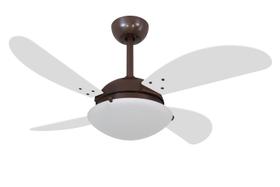 Ventilador de Teto Volare Café Chocolate Fly Branco 220V