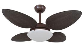 Ventilador de Teto Volare Café Pétalo Palmae Tabaco 220V