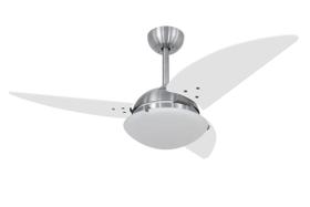 Ventilador de Teto Volare Escovado Class Branco 220V