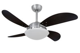 Ventilador de Teto Volare Escovado Fly Tabaco Moderno 220V