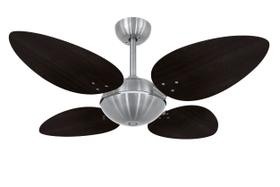 Ventilador de Teto Volare Escovado Office Pétalo Tabaco 220V