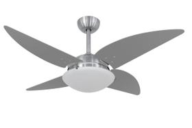 Ventilador de Teto Volare Escovado Quad Titânio Luxo 127V