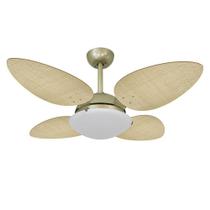 Ventilador De Teto Volare Gold Palmae 4 Pás Natural 220V