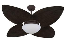 Ventilador de Teto Volare Marrom Dunamis Palmae Tabaco 220V