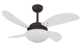 Ventilador de Teto Volare Marrom VD42 Fly Branco Luxo 127V