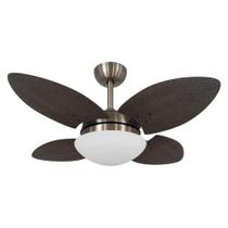 Ventilador De Teto Volare Mini Petalo Palmae Tabaco 127V