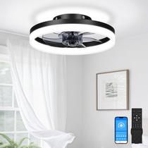 Ventilador de Teto VOLISUN 13" Sem Pás com Luz LED e Controle Remoto